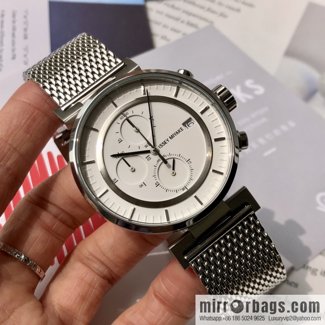 Issey Miyake, a six-hand chronograph quartz men's watch