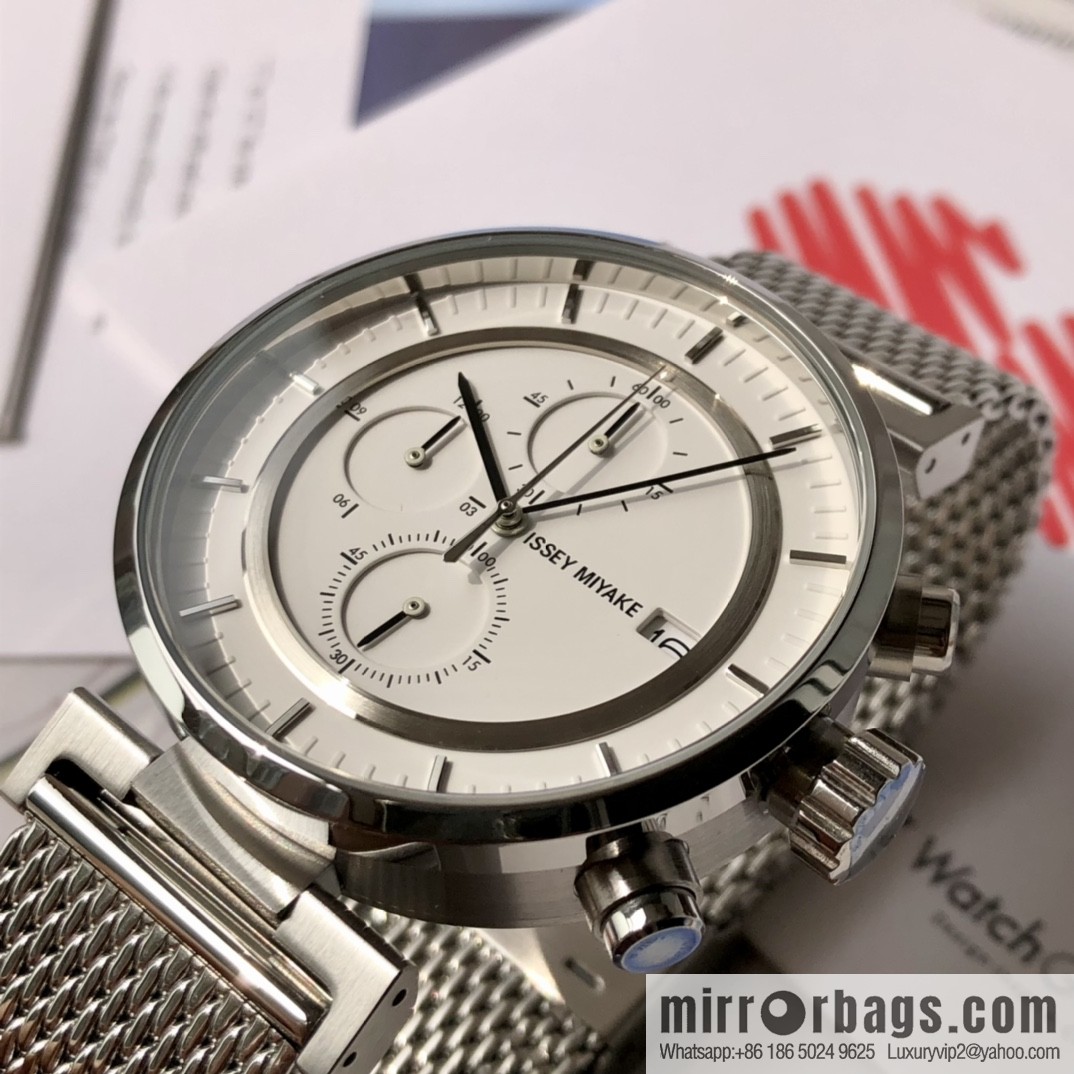 Issey Miyake, a six-hand chronograph quartz men's watch