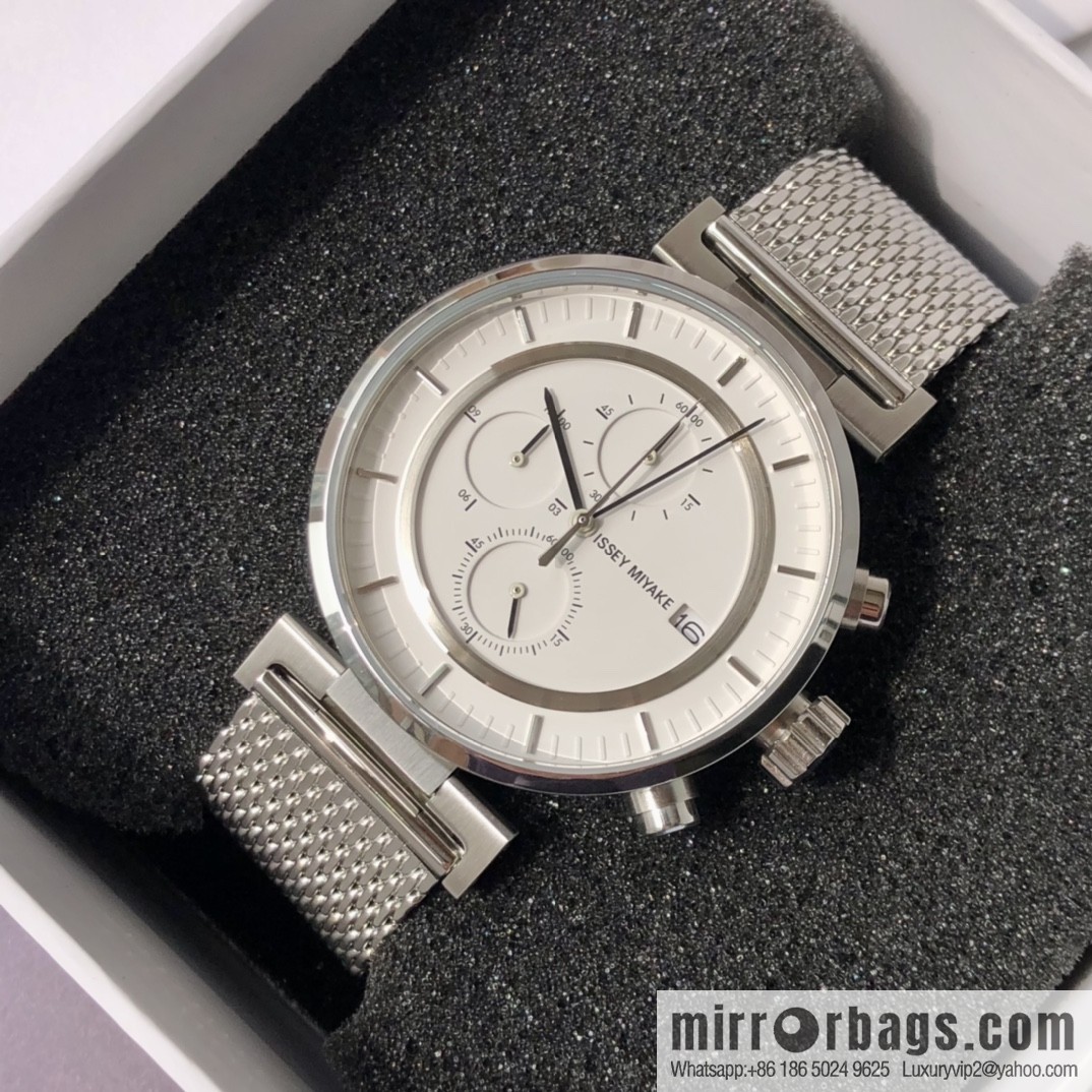 Issey Miyake, a six-hand chronograph quartz men's watch