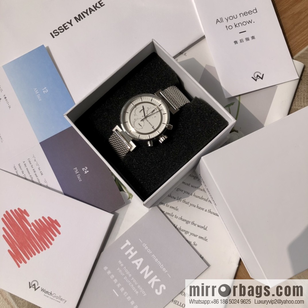 Issey Miyake, a six-hand chronograph quartz men's watch