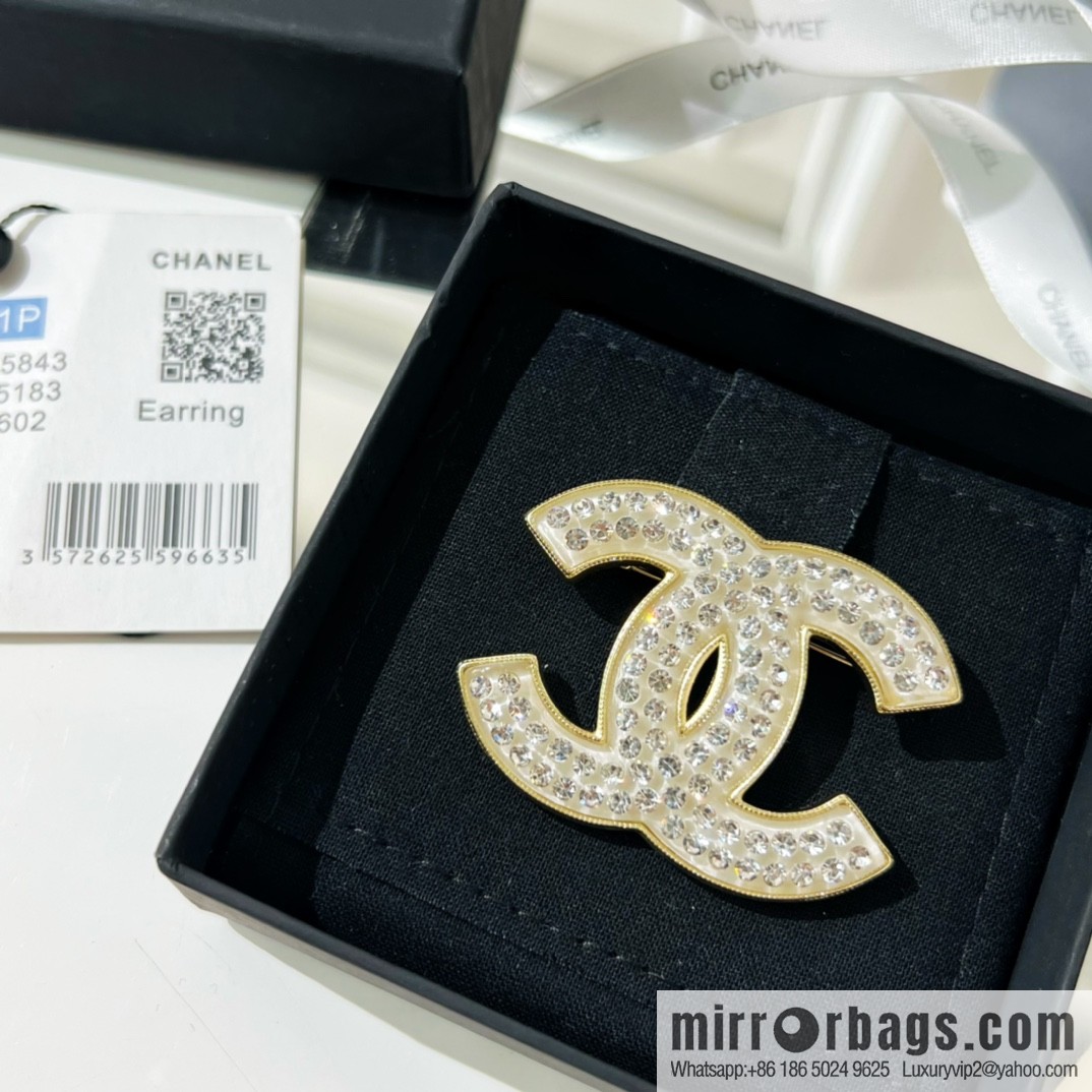 New ☑️ Chanel double c full diamond brooch