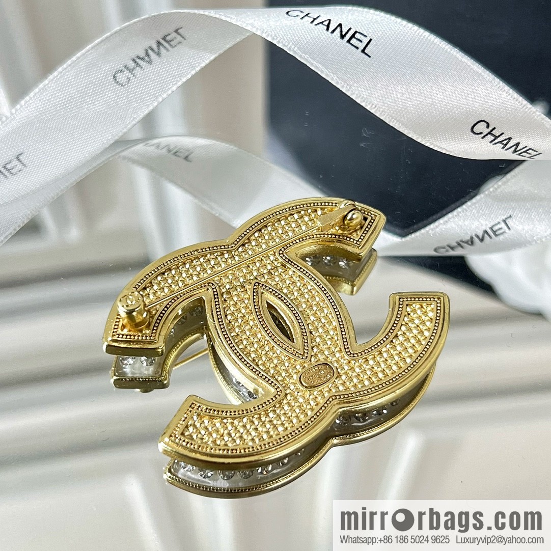 New ☑️ Chanel double c full diamond brooch