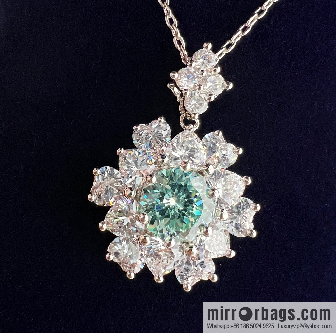 [High-end] Paraiba fireworks cutting necklace