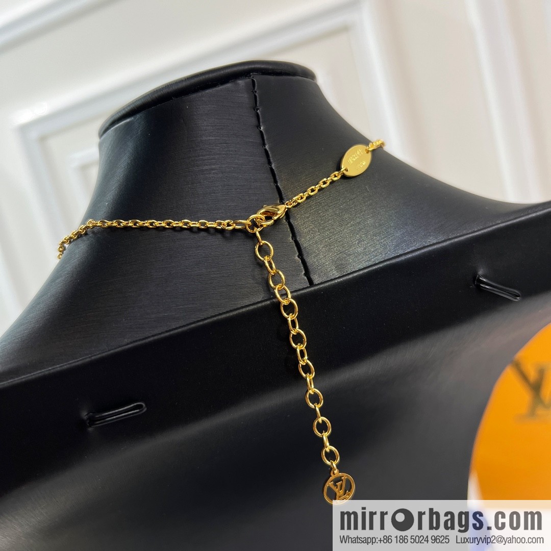 Louis Vuitton Louis Vuitton lv full diamond double necklace bracelet