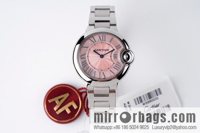 AF's most beautiful reproduction, Cartier 33mm blue balloon W6920084 quartz women's watch