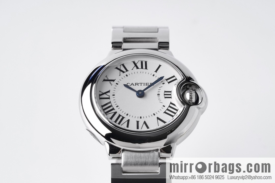 AF's most beautiful replica, Cartier 28mm small blue balloon W69010Z4 women's watch