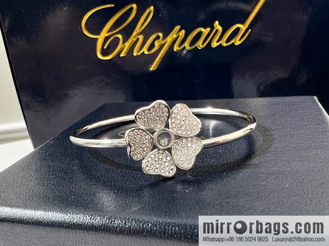 Chopard PRECIOUS LACE VAGUE 5 heart full diamond necklace ear shot, bracelet