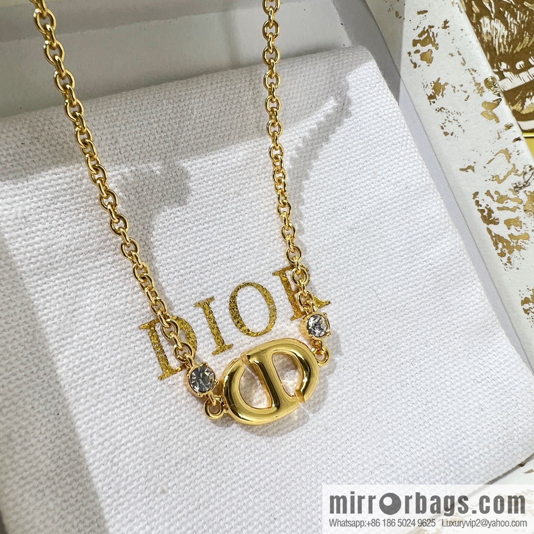 New ☑️ DIOR Dior CD Diamond Necklace