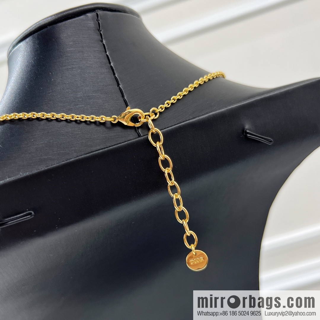 New ☑️ DIOR Dior CD Diamond Necklace