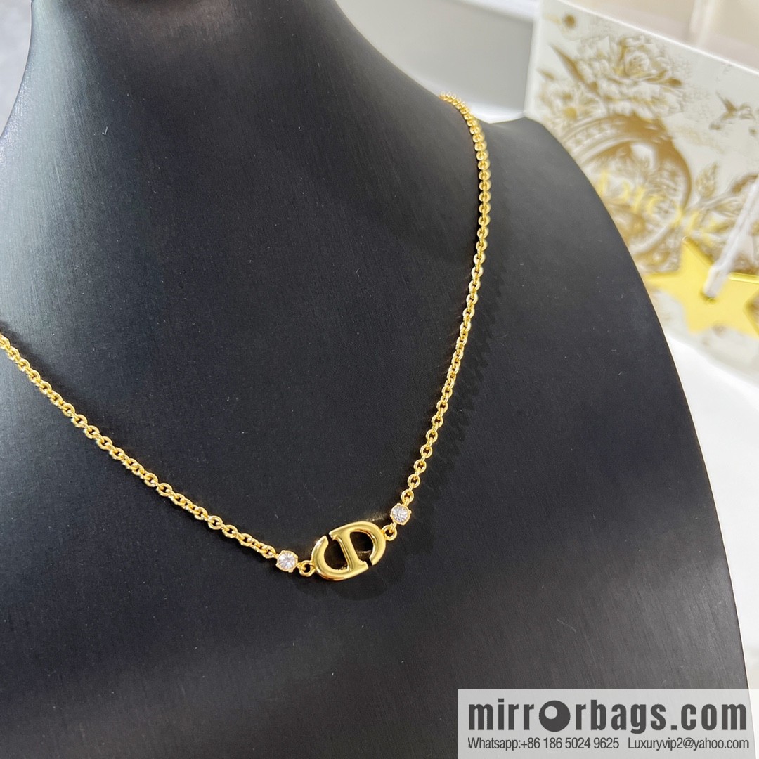 New ☑️ DIOR Dior CD Diamond Necklace