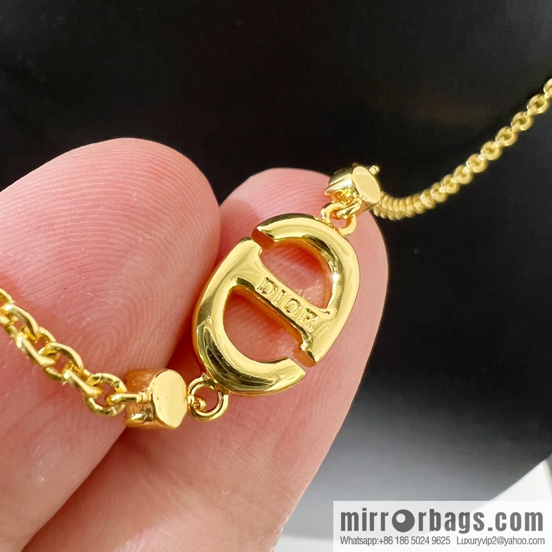 New ☑️ DIOR Dior CD Diamond Necklace