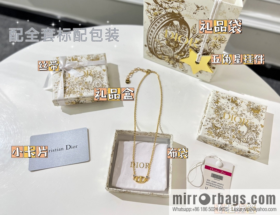 New ☑️ DIOR Dior CD Diamond Necklace