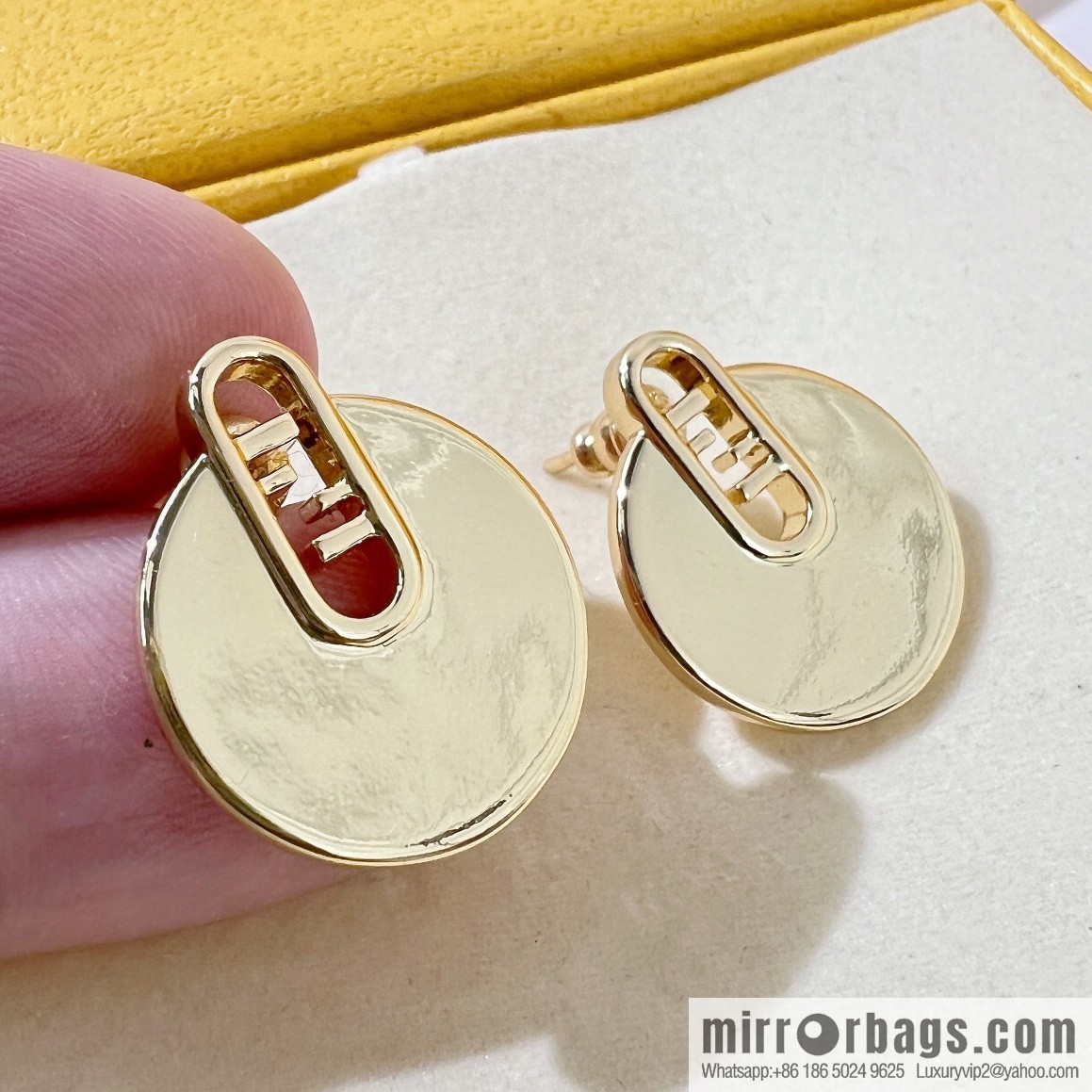 New Fendi stud earrings