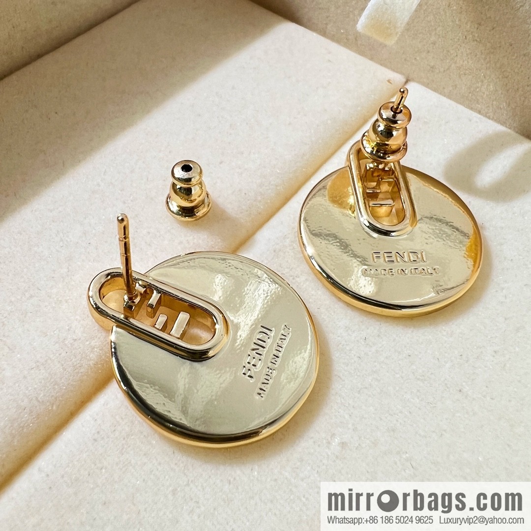 New Fendi stud earrings