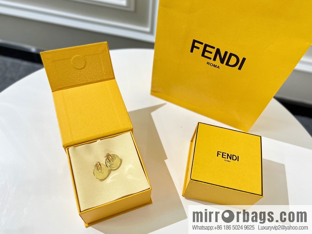 New Fendi stud earrings