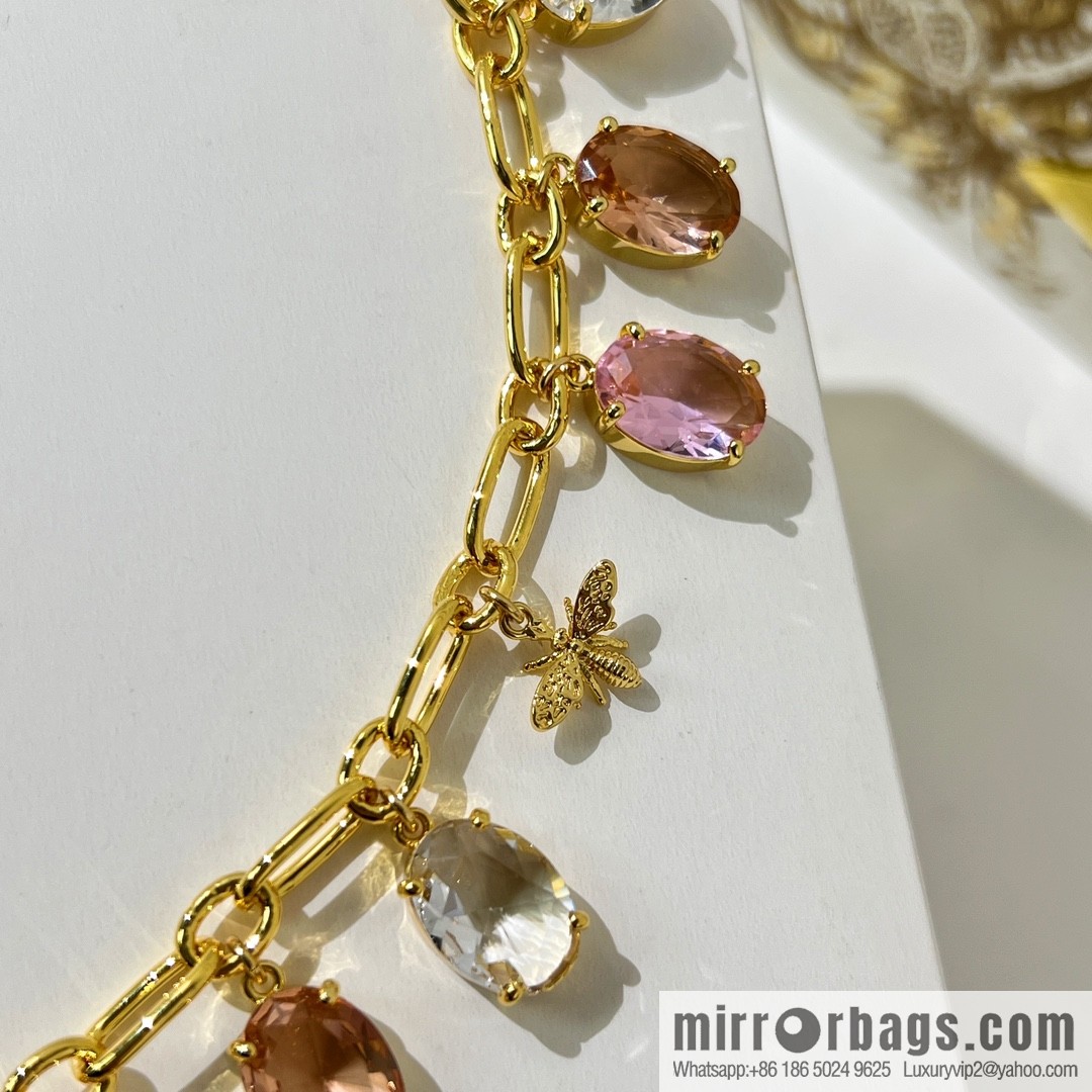 New ☑️ DIOR Dior tassel pigeon egg crystal necklace bracelet