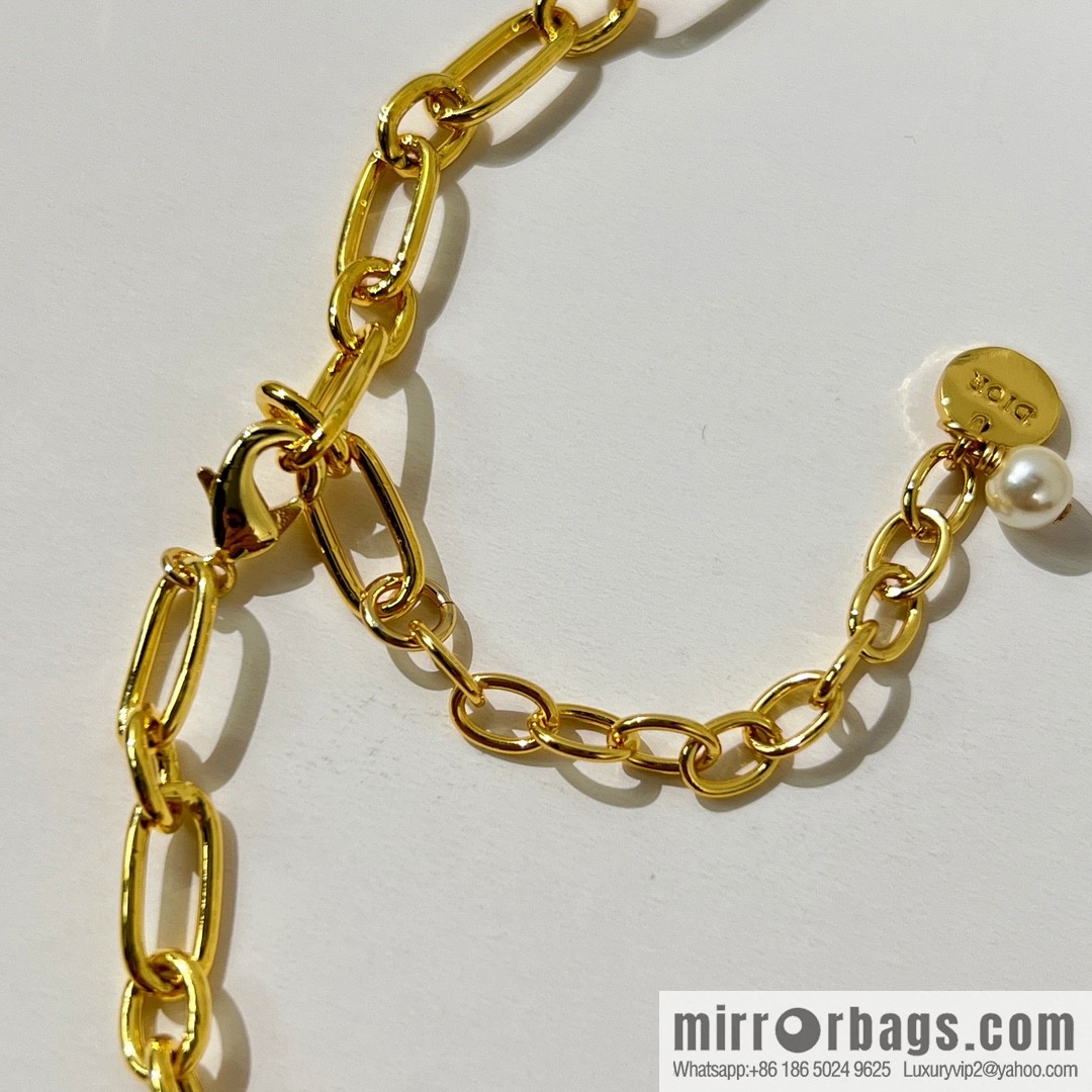New ☑️ DIOR Dior tassel pigeon egg crystal necklace bracelet