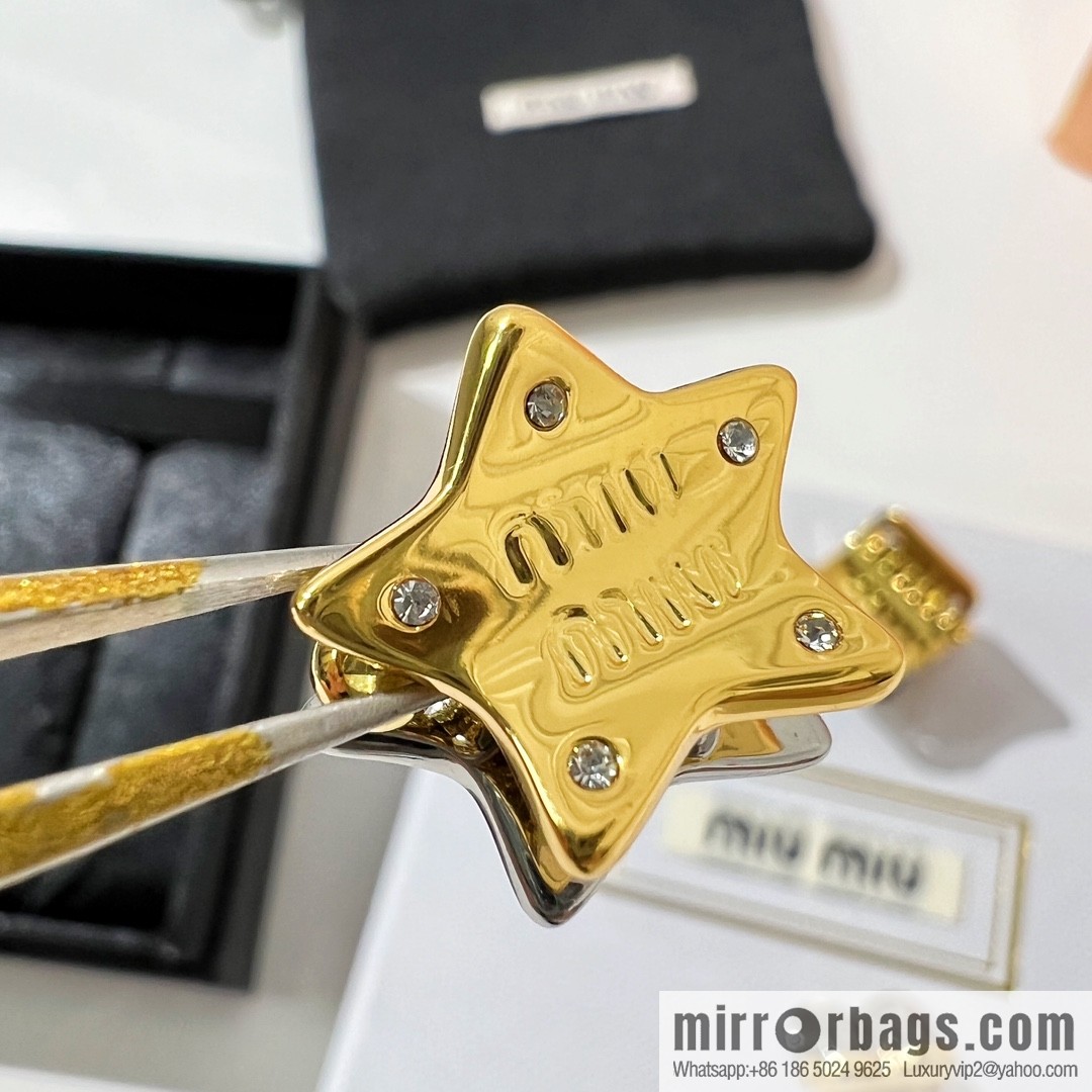 MIU MIU Miu Miu Letter Pentagram Love Hairpin Hairpin