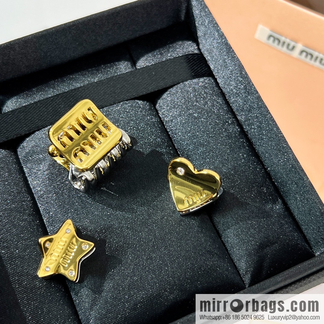 MIU MIU Miu Miu Letter Pentagram Love Hairpin Hairpin