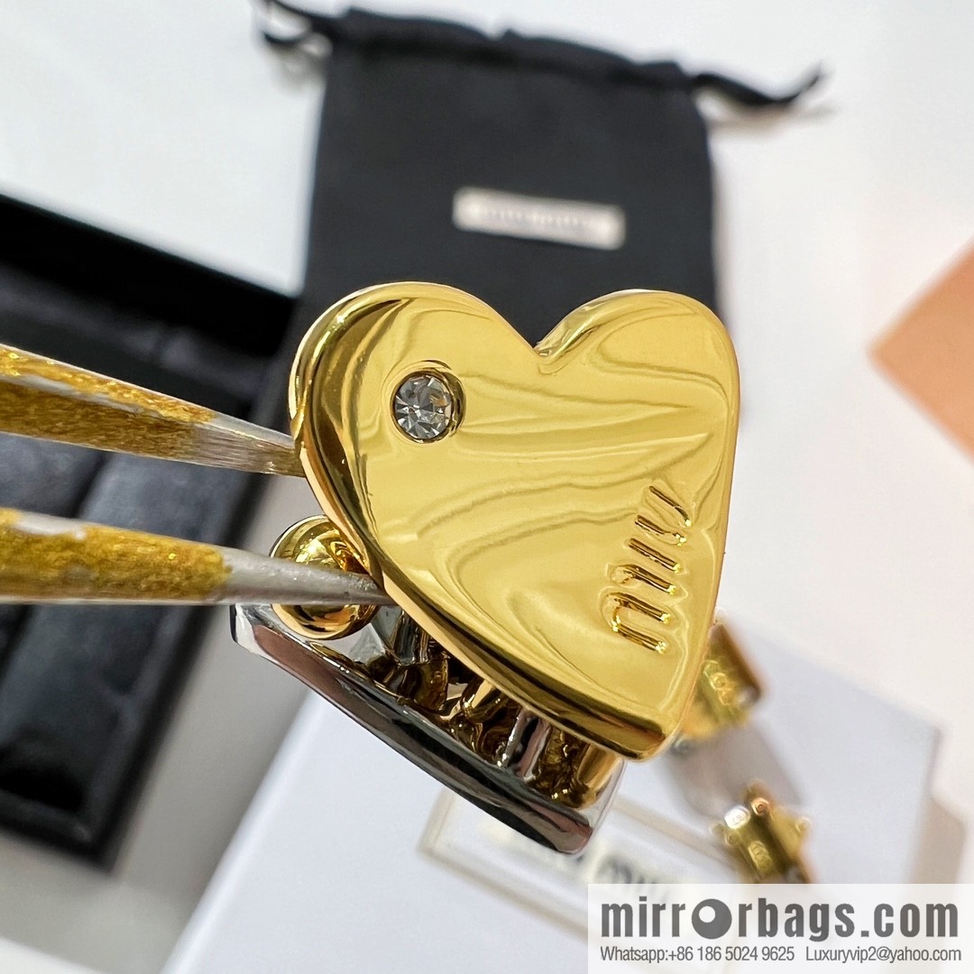 MIU MIU Miu Miu Letter Pentagram Love Hairpin Hairpin