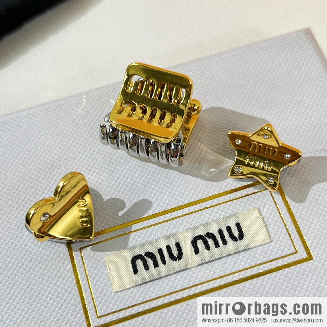 MIU MIU Miu Miu Letter Pentagram Love Hairpin Hairpin