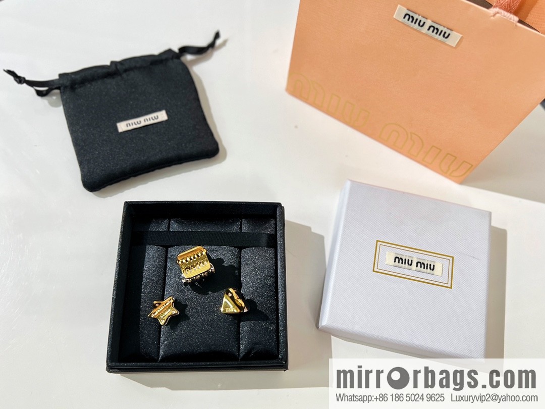 MIU MIU Miu Miu Letter Pentagram Love Hairpin Hairpin