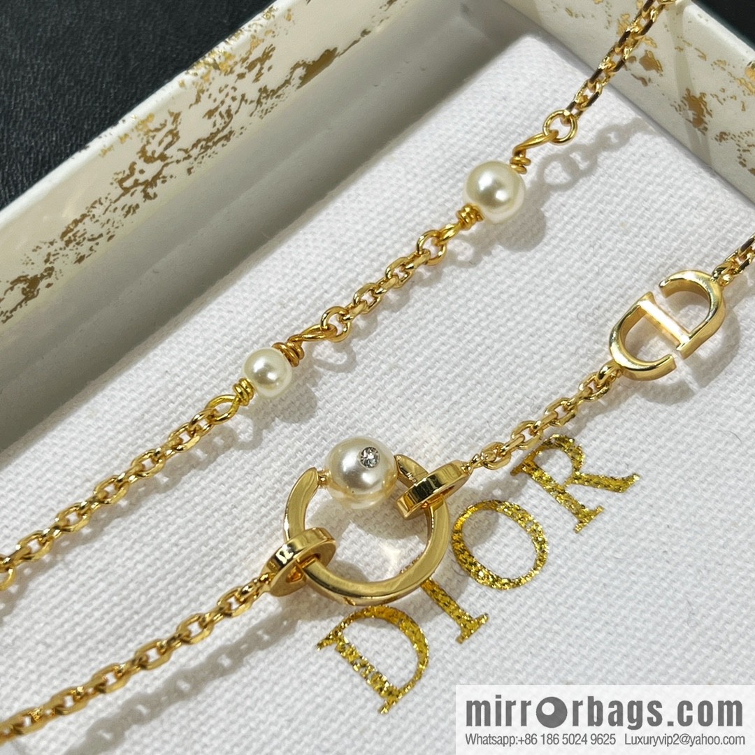 New ☑️ DIOR Dior double pearl bracelet