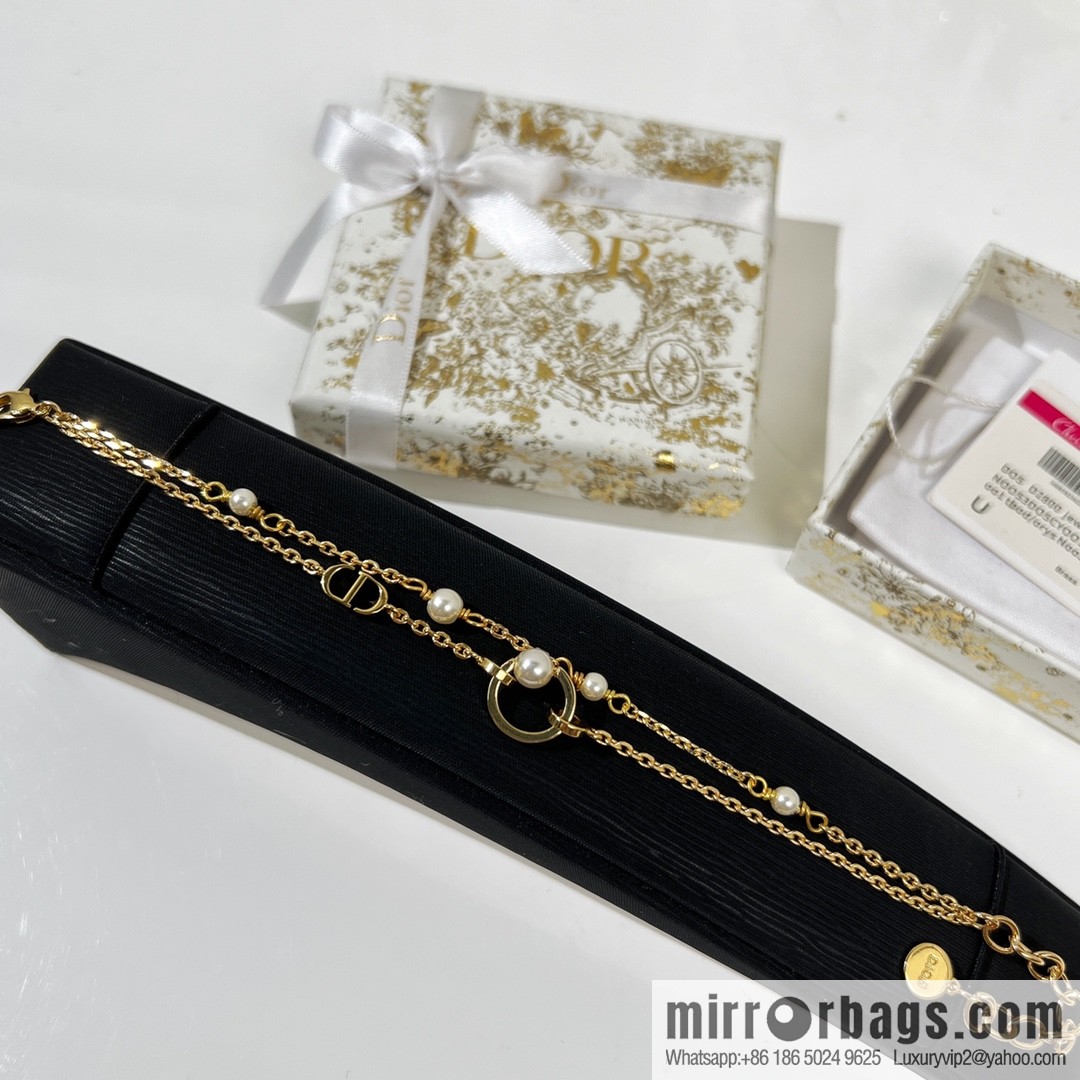 New ☑️ DIOR Dior double pearl bracelet