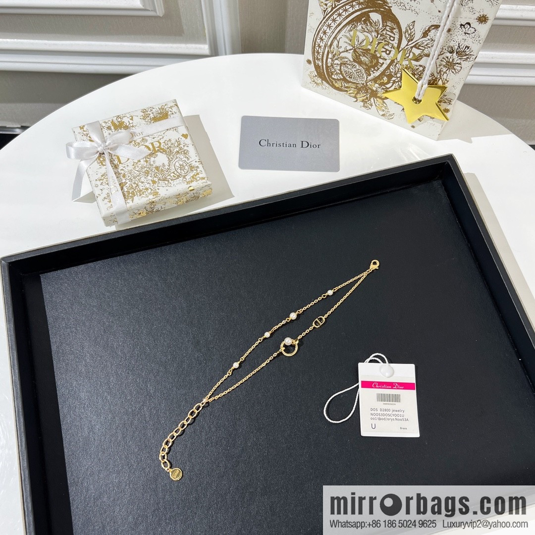 New ☑️ DIOR Dior double pearl bracelet