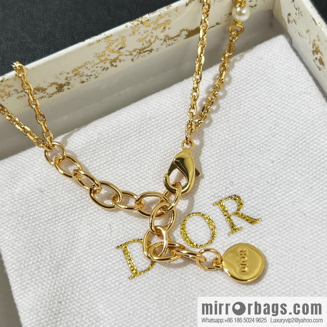 New ☑️ DIOR Dior double pearl bracelet