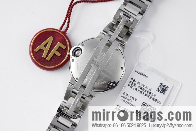 AF's most beautiful reproduction, Cartier 33mm blue balloon W6920084 quartz women's watch