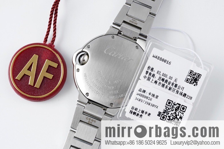 AF's most beautiful reproduction, Cartier 33mm blue balloon W6920084 quartz women's watch