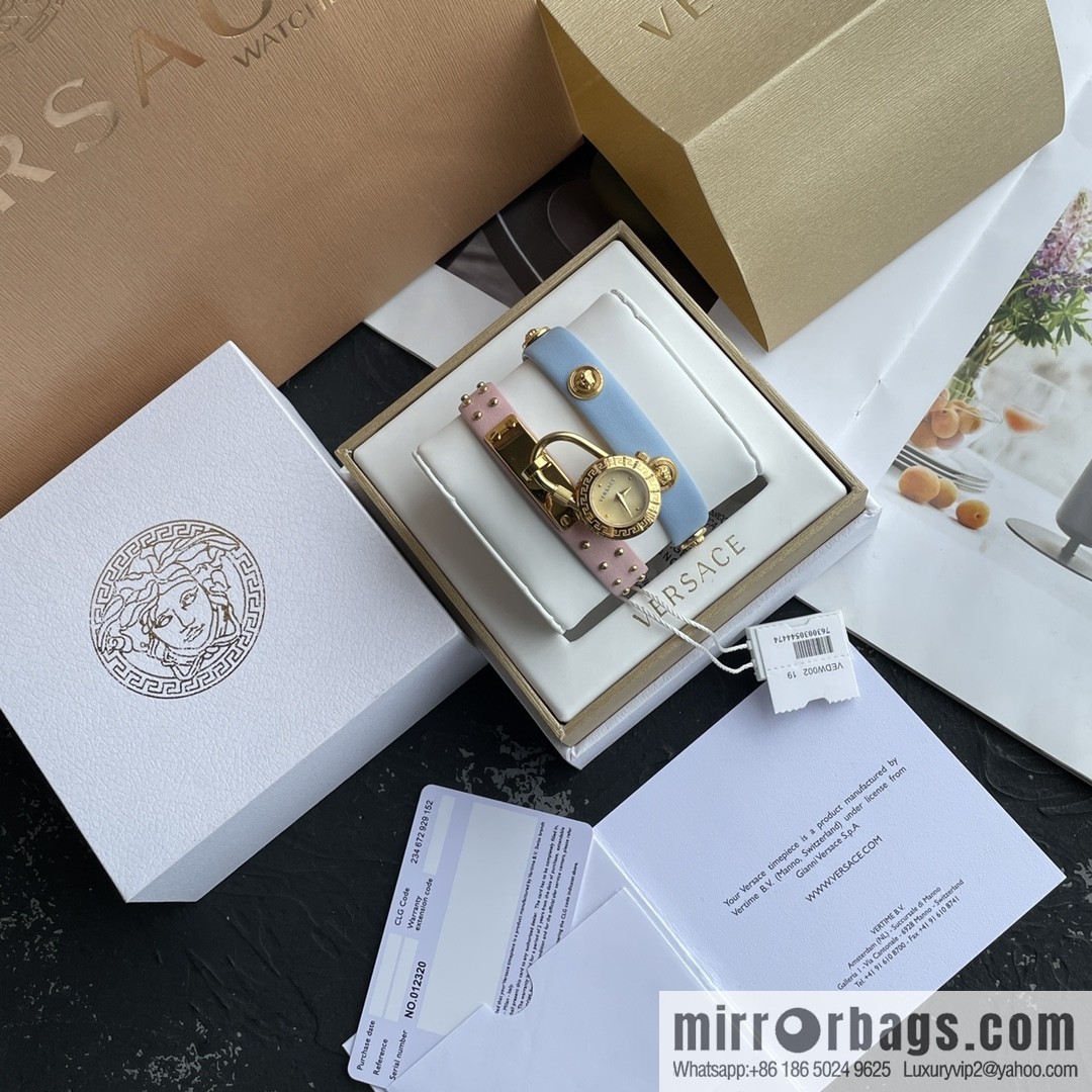 Original Order~ VERSACE VEDW Medusa Lock Icon Quartz Ladies Watch