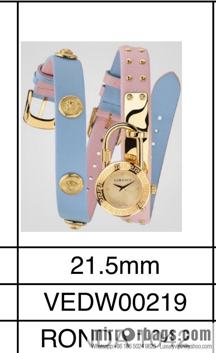 Original Order~ VERSACE VEDW Medusa Lock Icon Quartz Ladies Watch