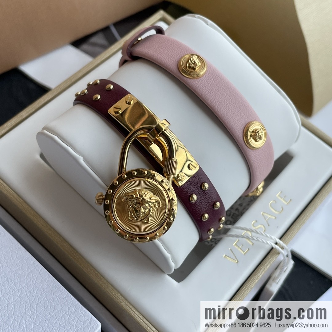 Original Order~ VERSACE VEDW Medusa Lock Icon Quartz Ladies Watch