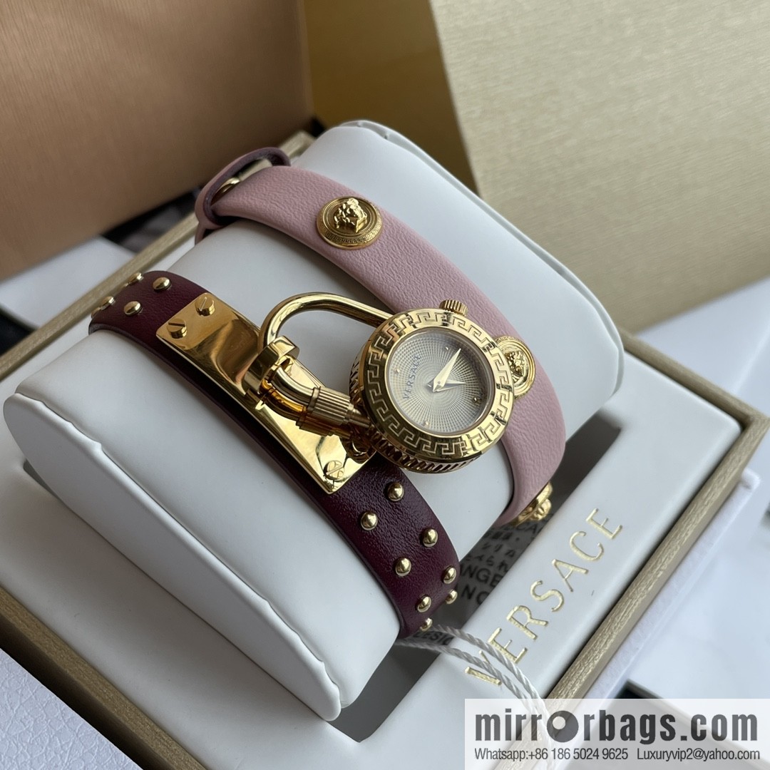 Original Order~ VERSACE VEDW Medusa Lock Icon Quartz Ladies Watch