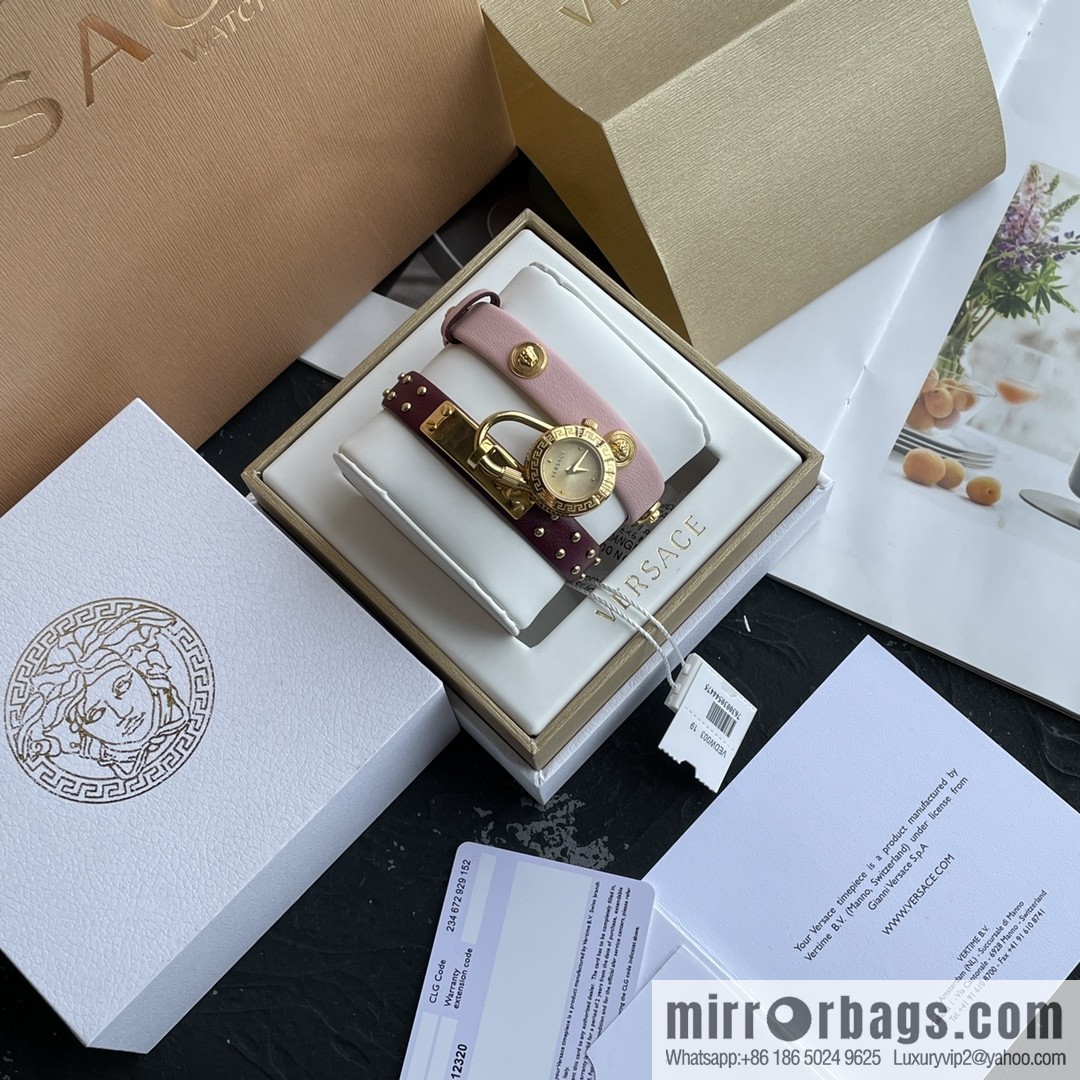 Original Order~ VERSACE VEDW Medusa Lock Icon Quartz Ladies Watch