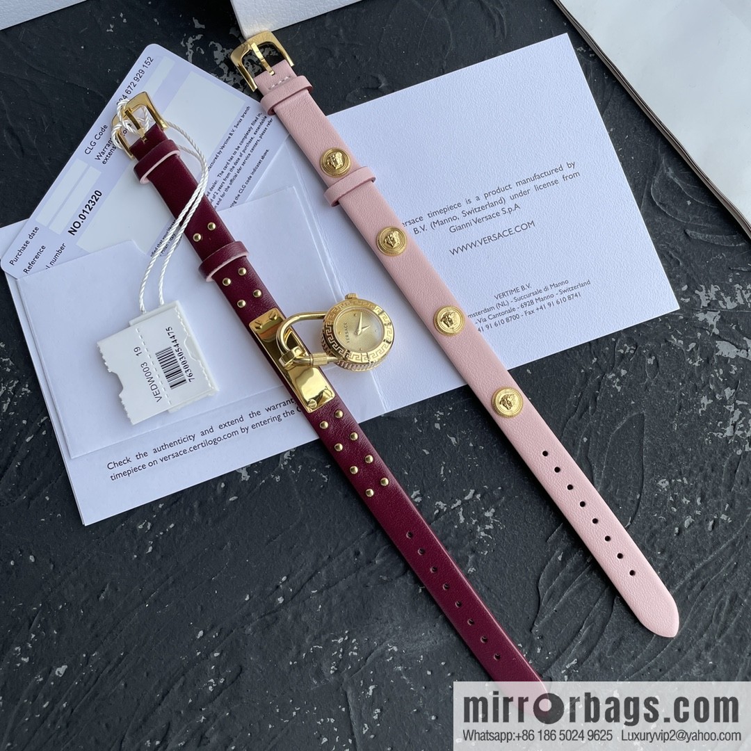 Original Order~ VERSACE VEDW Medusa Lock Icon Quartz Ladies Watch