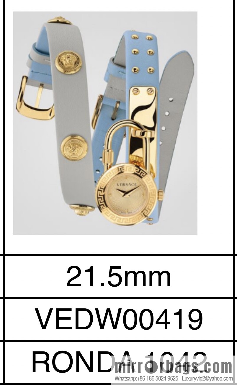 Original Order~ VERSACE VEDW Medusa Lock Icon Quartz Ladies Watch