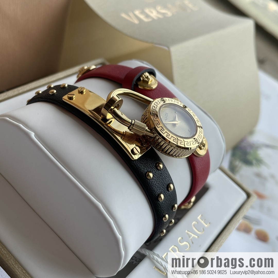 Original Order~ VERSACE VEDW Medusa Lock Icon Quartz Ladies Watch