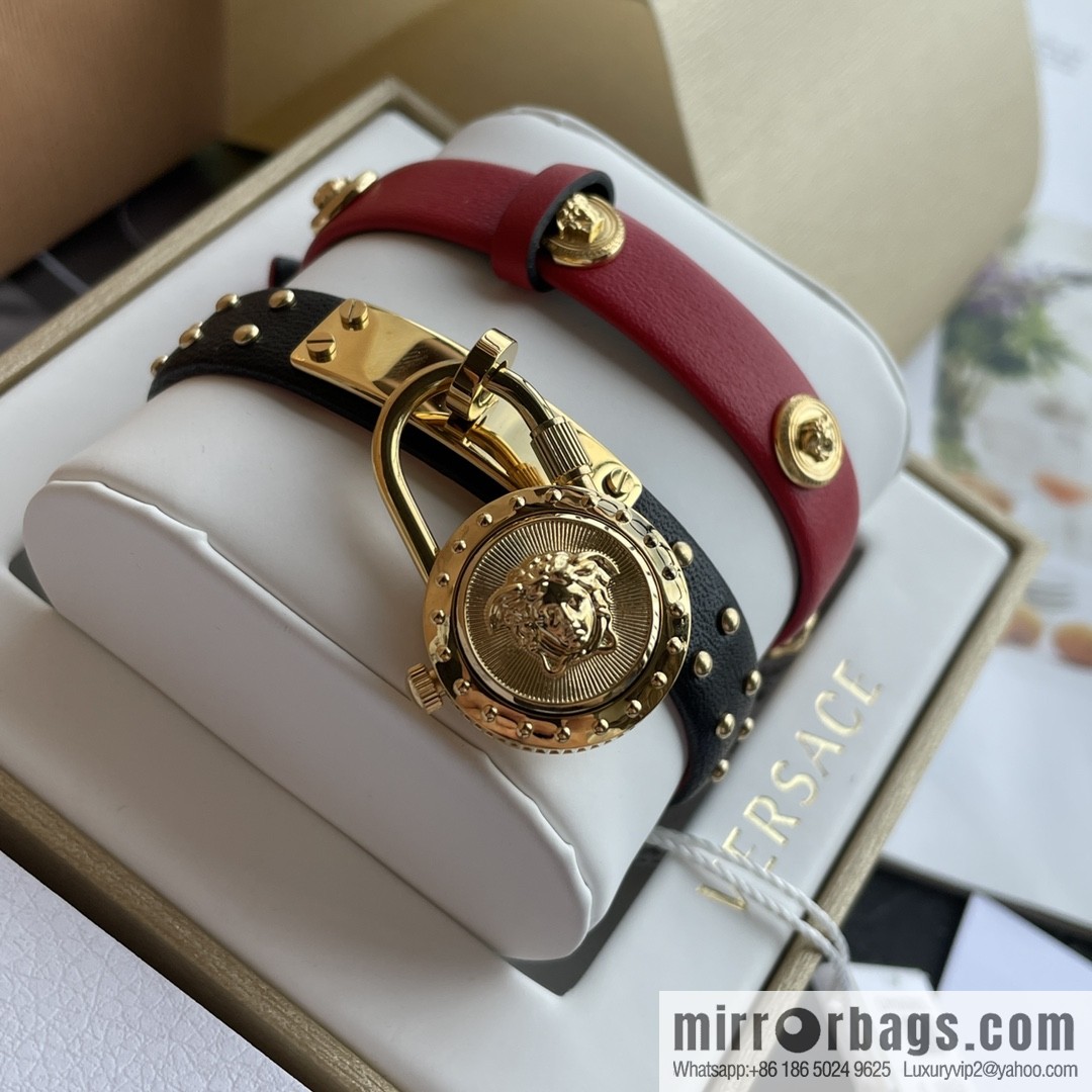 Original Order~ VERSACE VEDW Medusa Lock Icon Quartz Ladies Watch