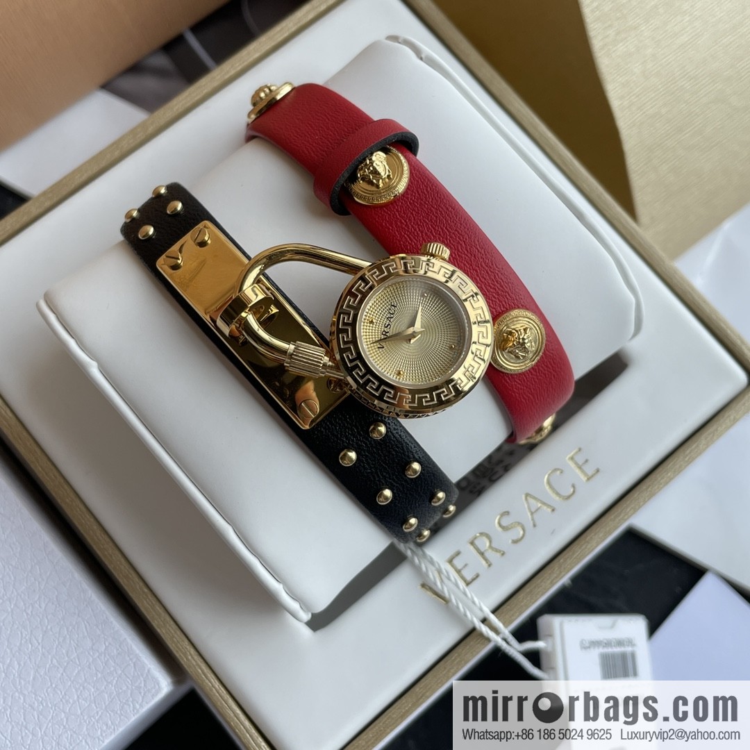 Original Order~ VERSACE VEDW Medusa Lock Icon Quartz Ladies Watch