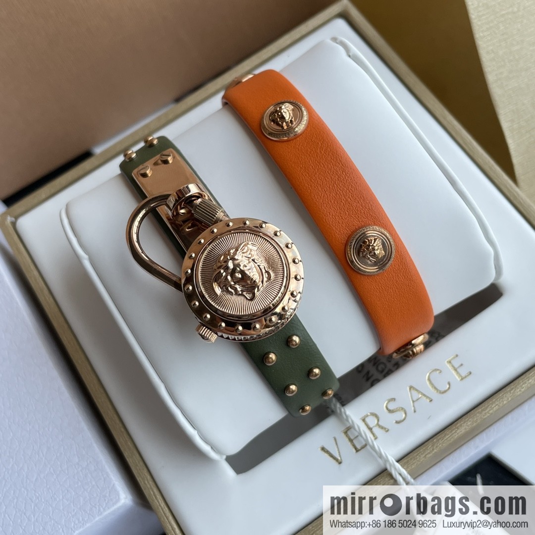 Original Order~ VERSACE VEDW Medusa Lock Icon Quartz Ladies Watch
