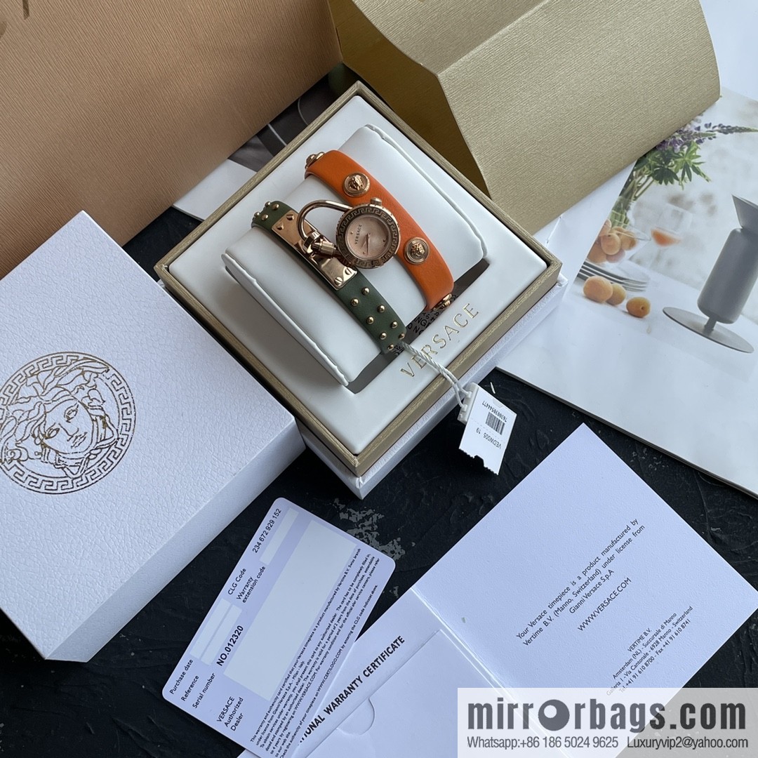 Original Order~ VERSACE VEDW Medusa Lock Icon Quartz Ladies Watch