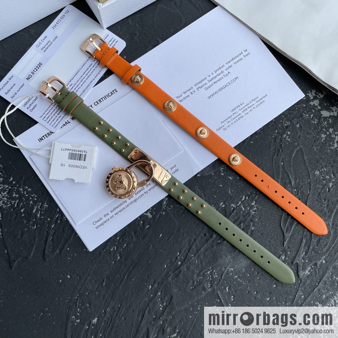 Original Order~ VERSACE VEDW Medusa Lock Icon Quartz Ladies Watch
