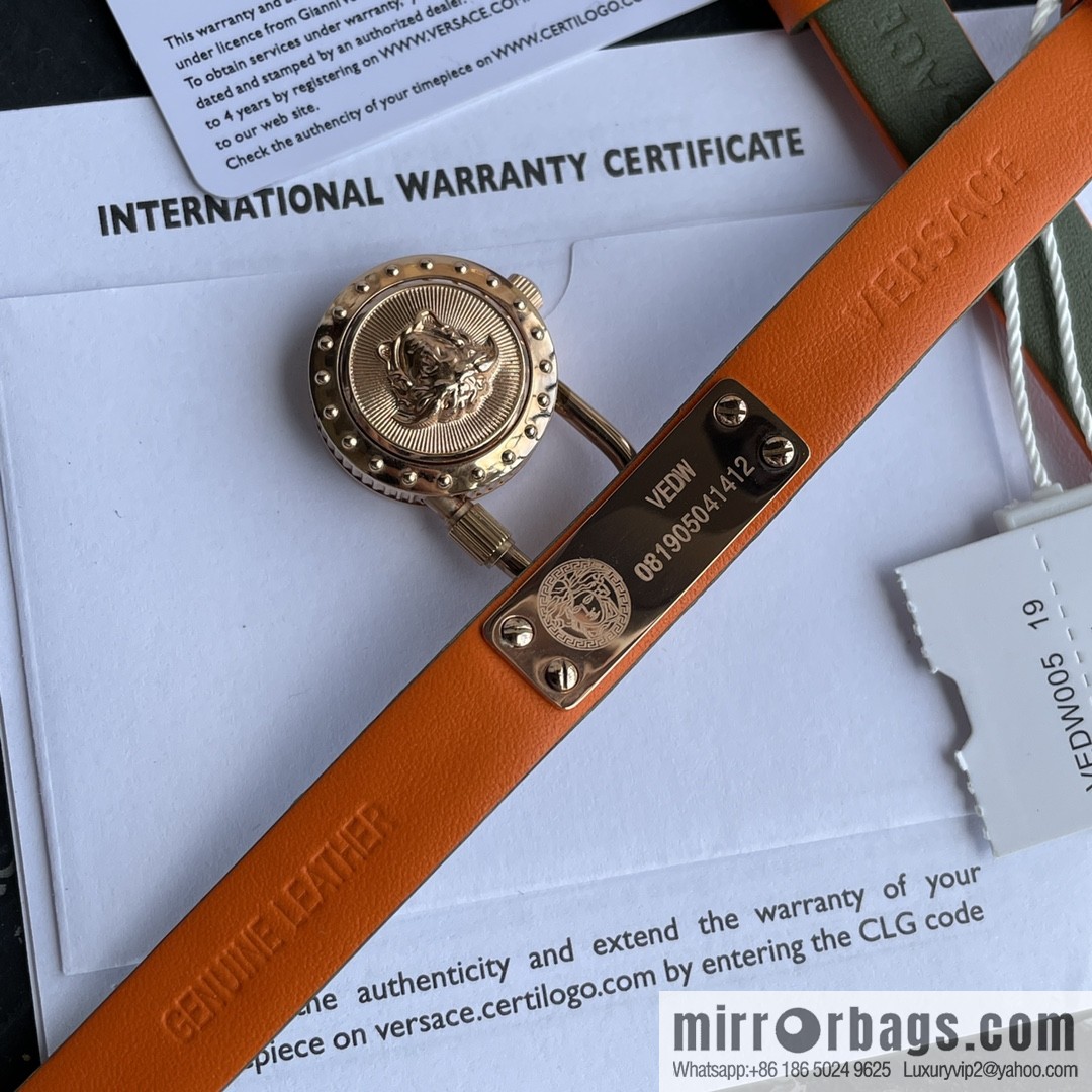 Original Order~ VERSACE VEDW Medusa Lock Icon Quartz Ladies Watch
