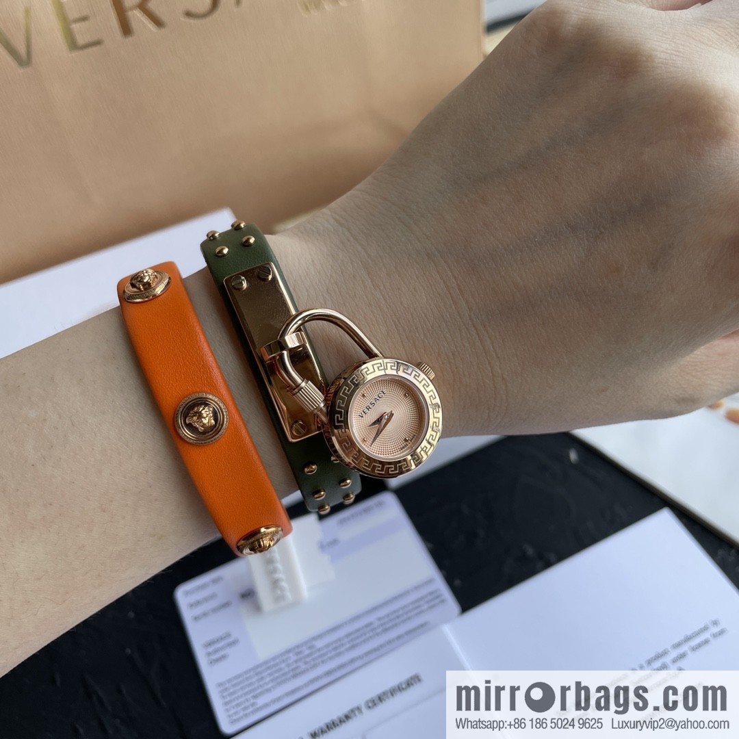 Original Order~ VERSACE VEDW Medusa Lock Icon Quartz Ladies Watch