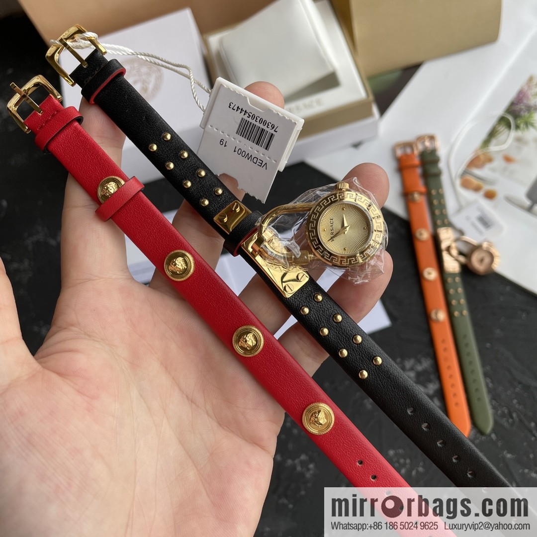 Original Order~ VERSACE VEDW Medusa Lock Icon Quartz Ladies Watch