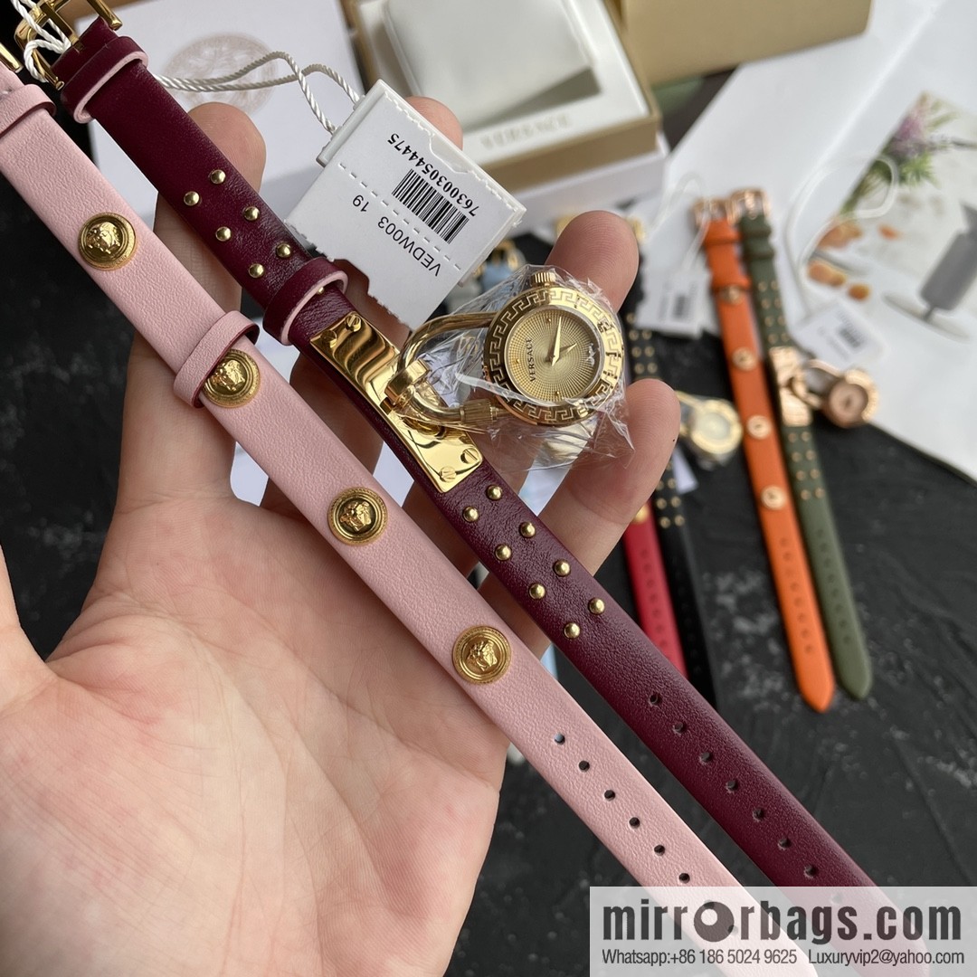 Original Order~ VERSACE VEDW Medusa Lock Icon Quartz Ladies Watch
