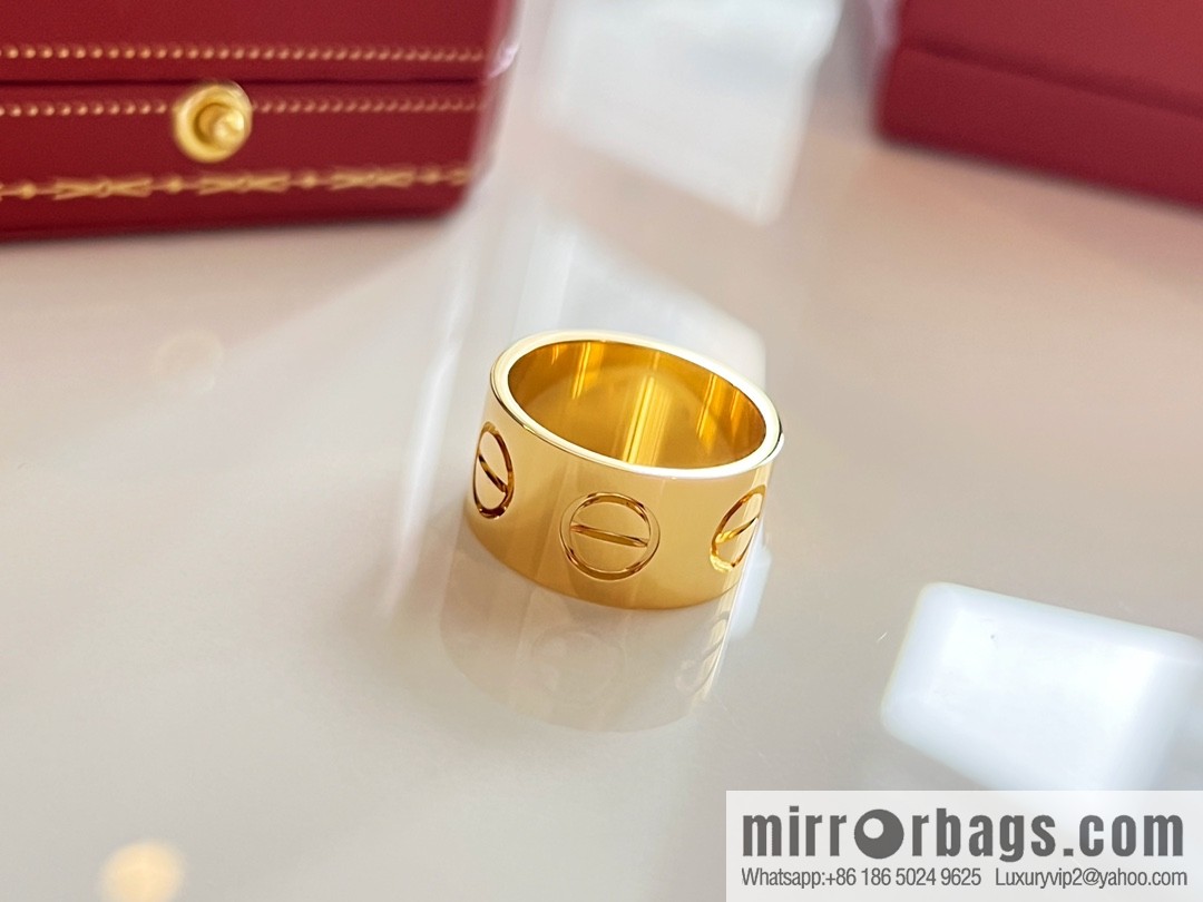 Cartier classic LOVE series wide version ring